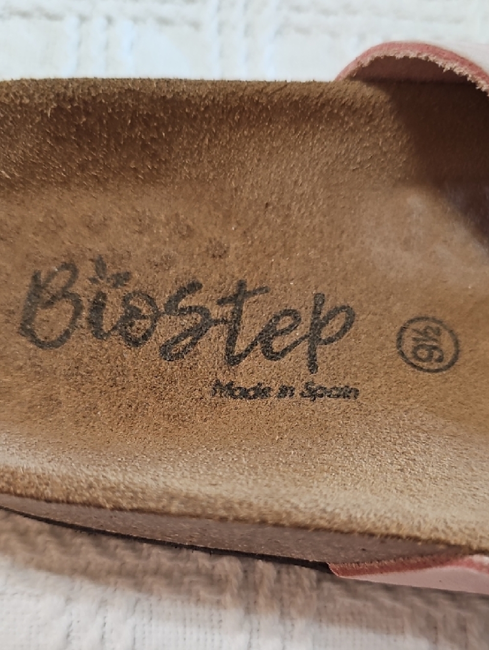 Biostep Women's Pale Pink Buckle Slide Sandals - Picture 2 of 7
